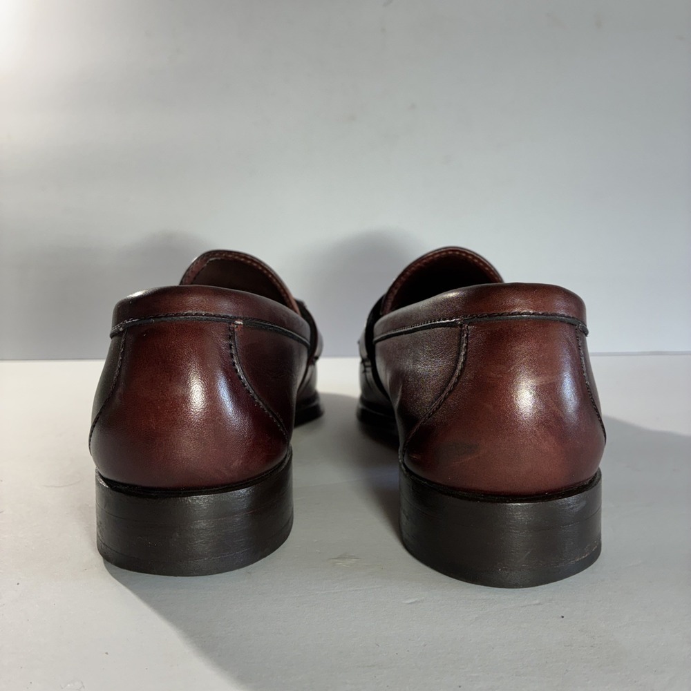 Allen Edmonds Enfield Kiltie Tassel Moc Toe Leather Loafer Mahogany Sz 8.5C - Picture 5 of 13